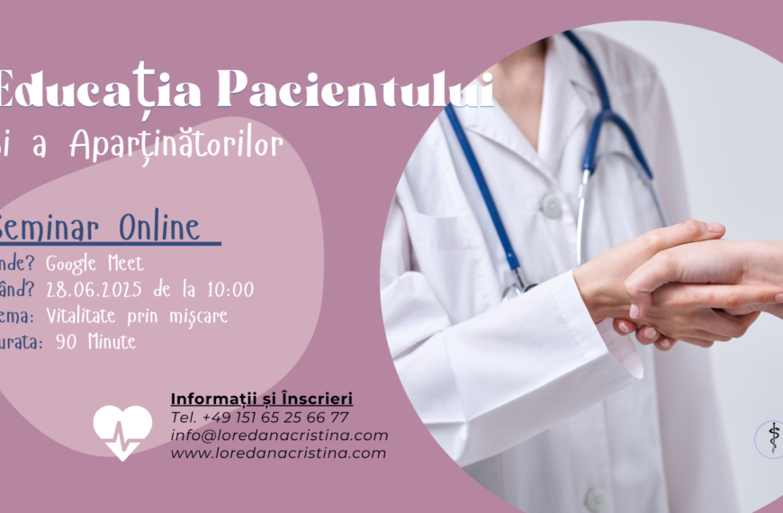 Proiect online | Educația pacientului și…